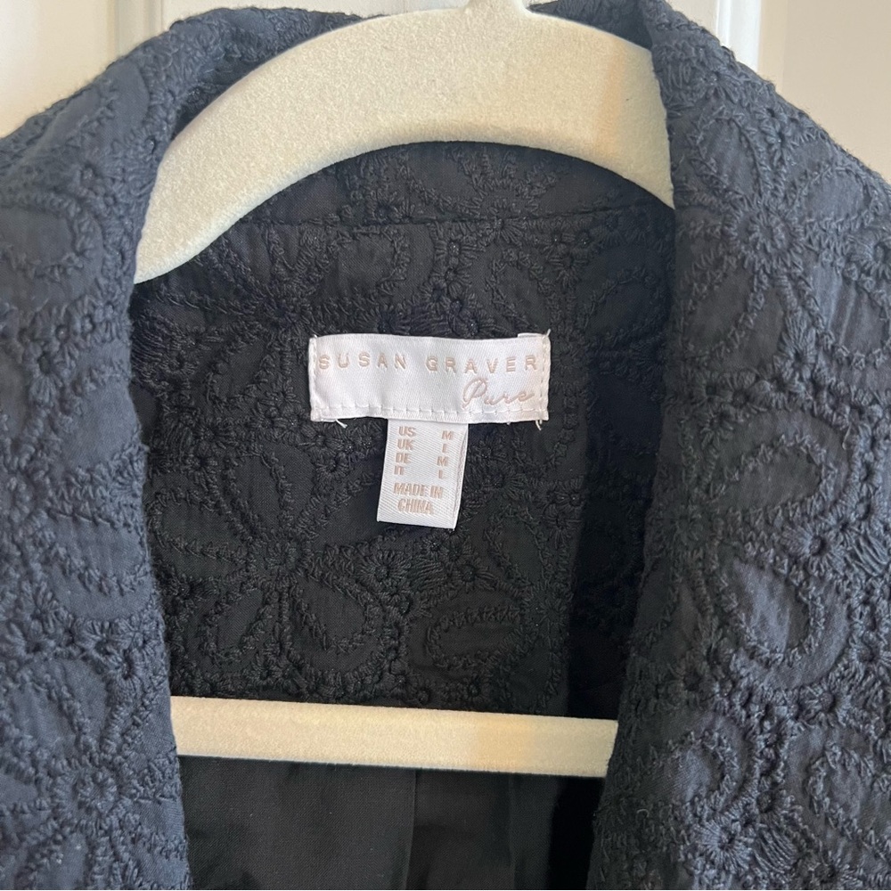 SUSAN GRAVER | PURE Cotton Eyelet Blazer - Picture 8 of 8